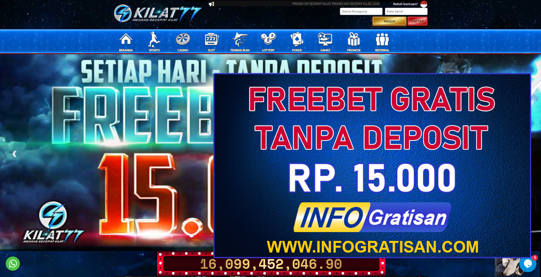 Freebet Terbaru Kilat77