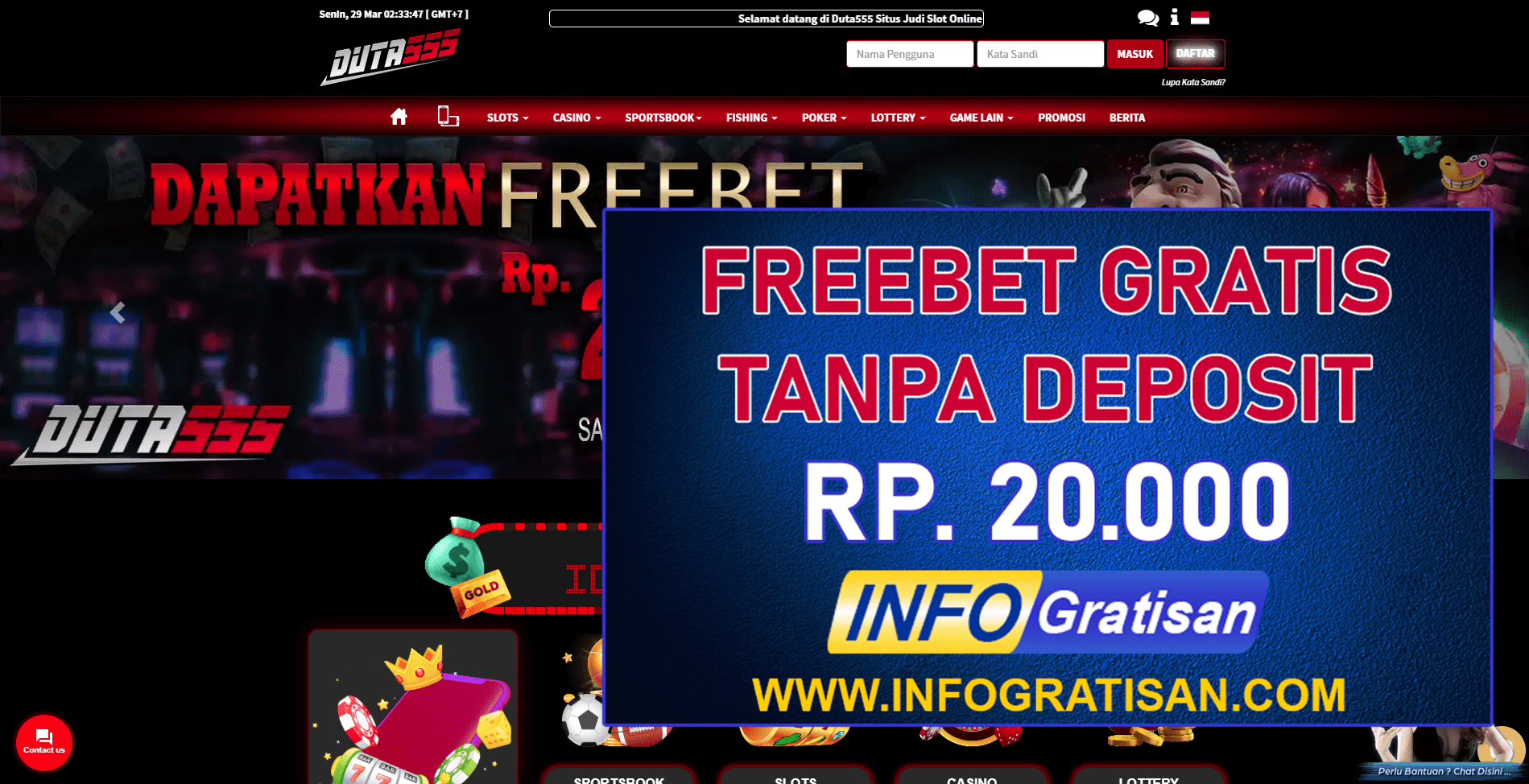 Freebet Duta555