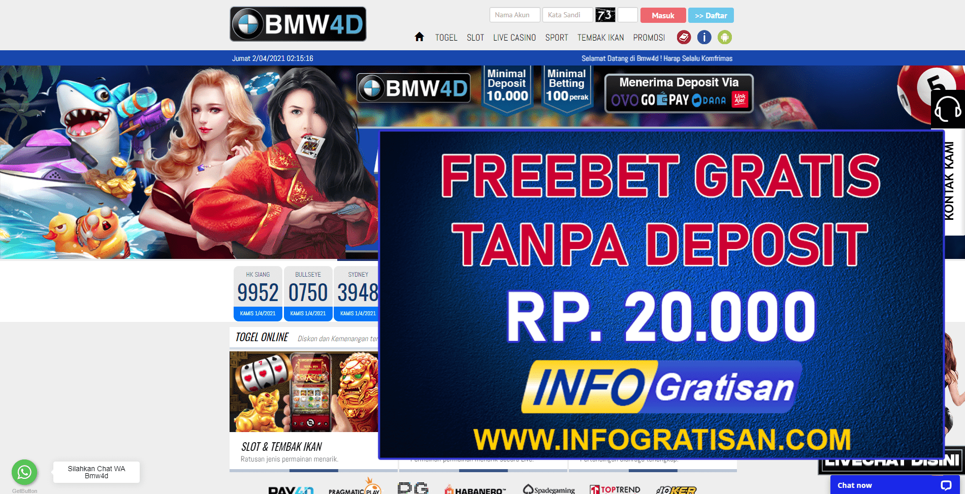 Freebet BMW4D