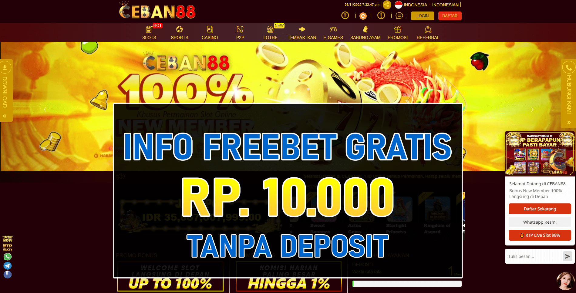 Freebet Ceban88 Tanpa Depo