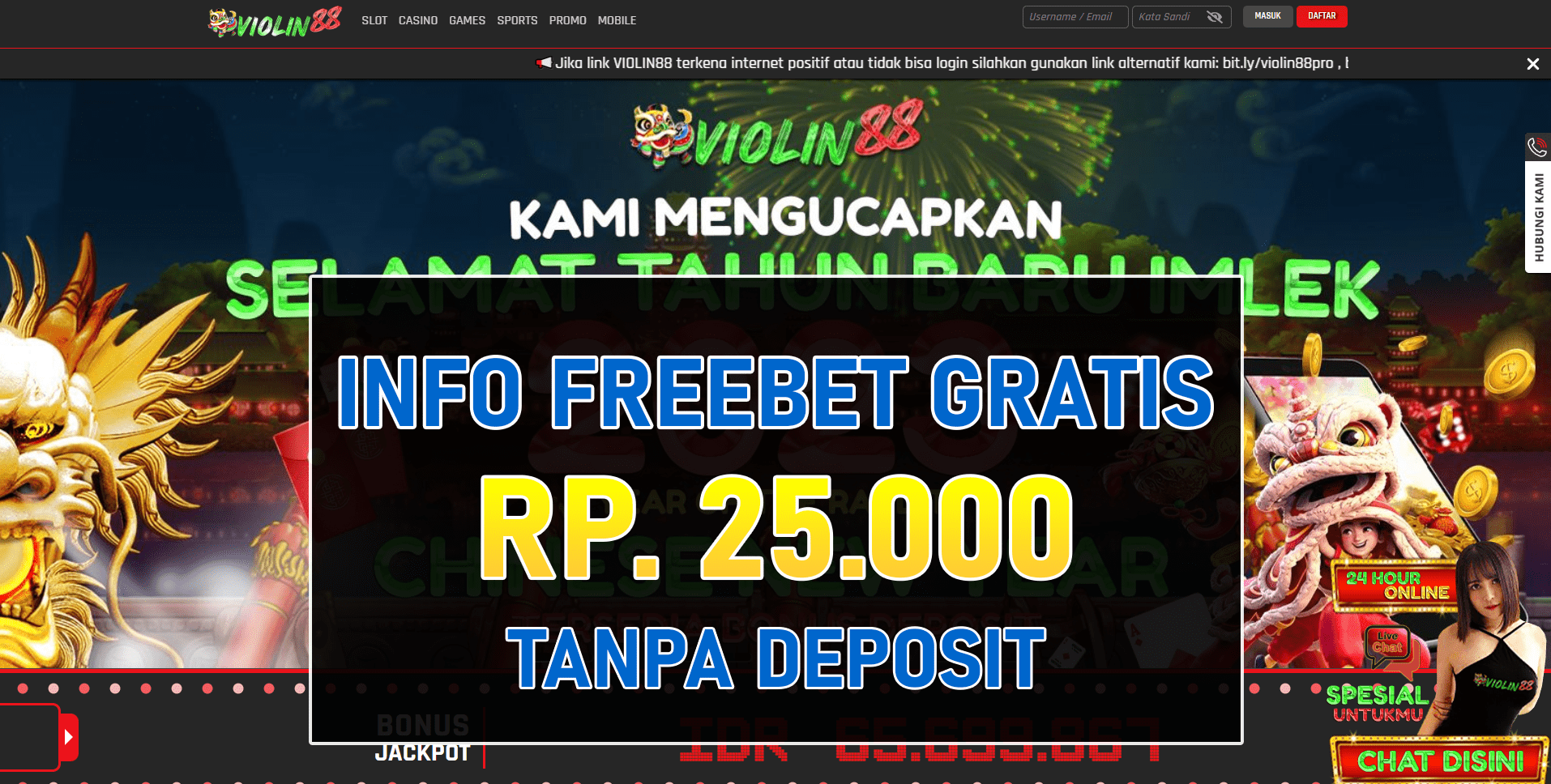 Freebet Tanpa Deposit Violin88